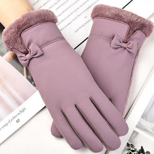 Women's Thermal Gloves New Fashion Versatile Touch Screen