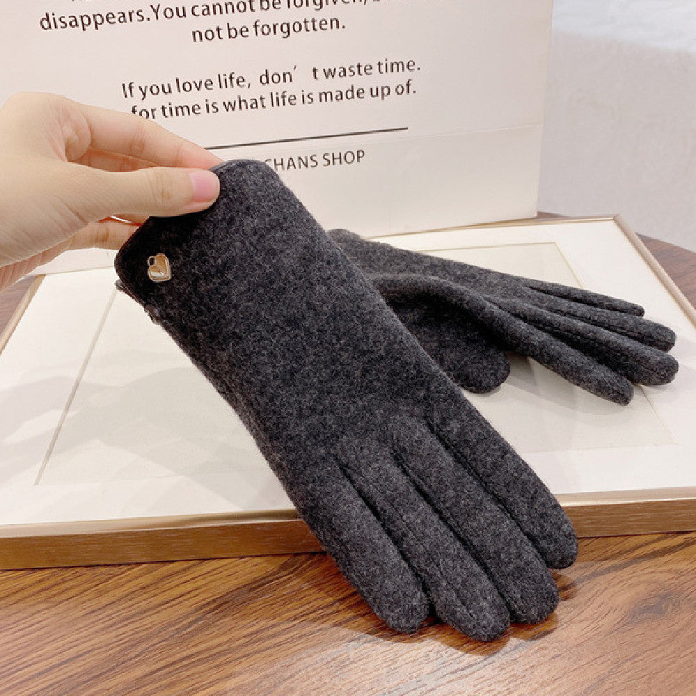 Touchable Screen Warm Plush Gloves