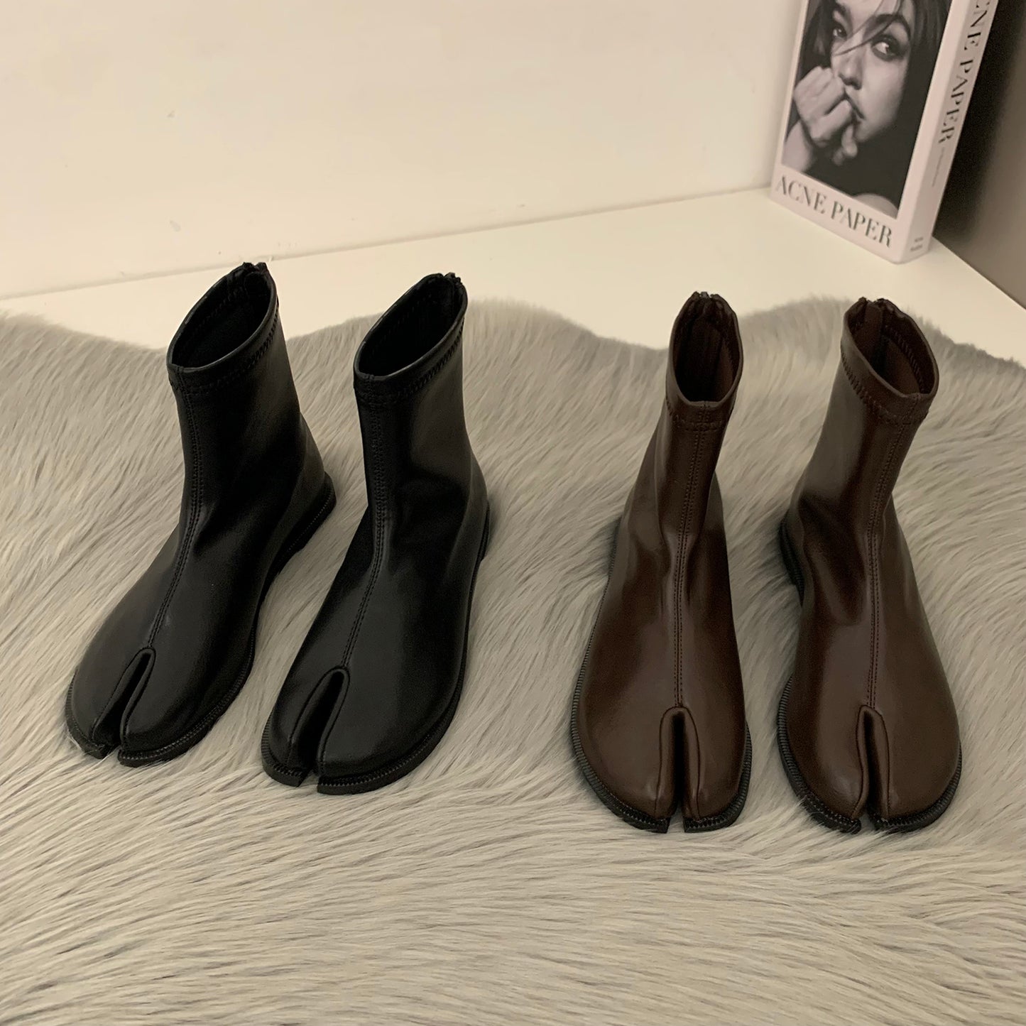 Flat Skinny Short Boots Autumn And Winter