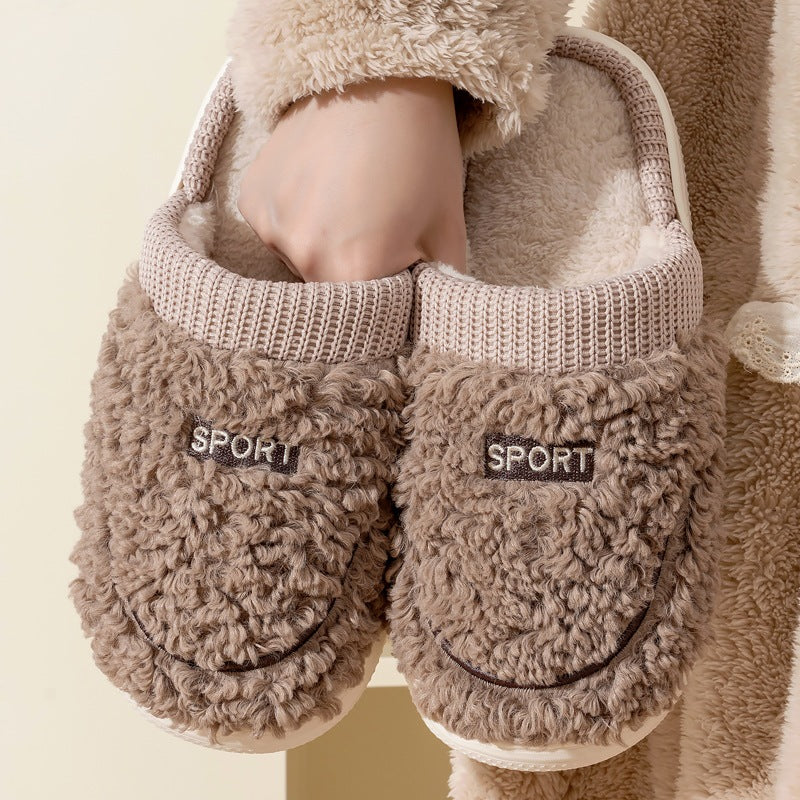 Plush Warm Non-slip Cotton Slippers