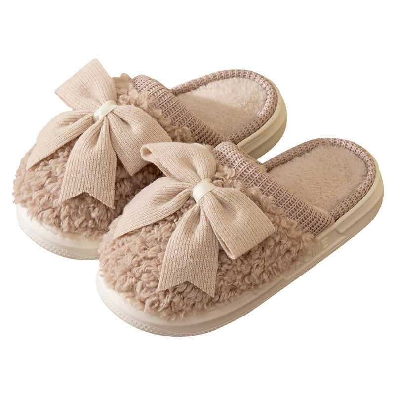 Plush Warm Non-slip Cotton Slippers