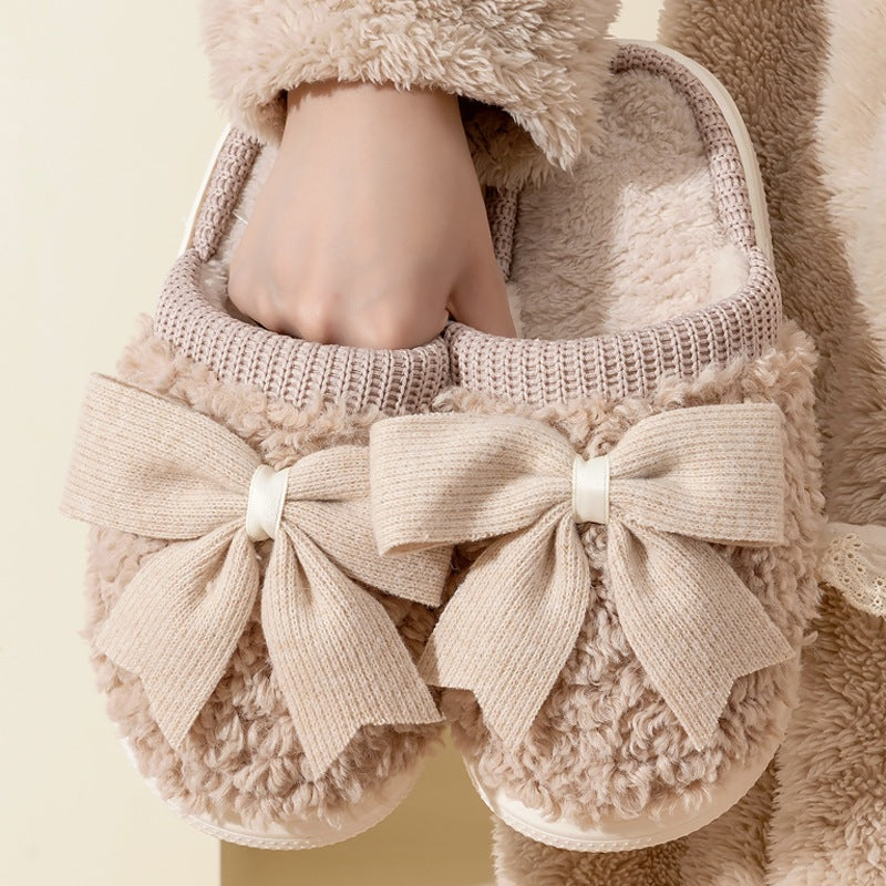 Plush Warm Non-slip Cotton Slippers