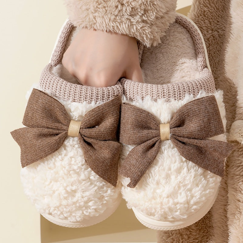 Plush Warm Non-slip Cotton Slippers