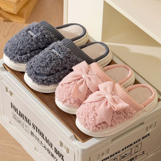 Plush Warm Non-slip Cotton Slippers