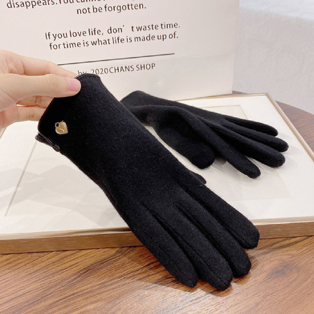 Touchable Screen Warm Plush Gloves