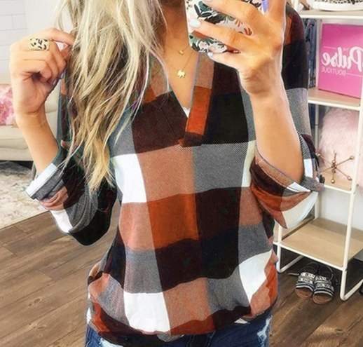 Plaid Blouse