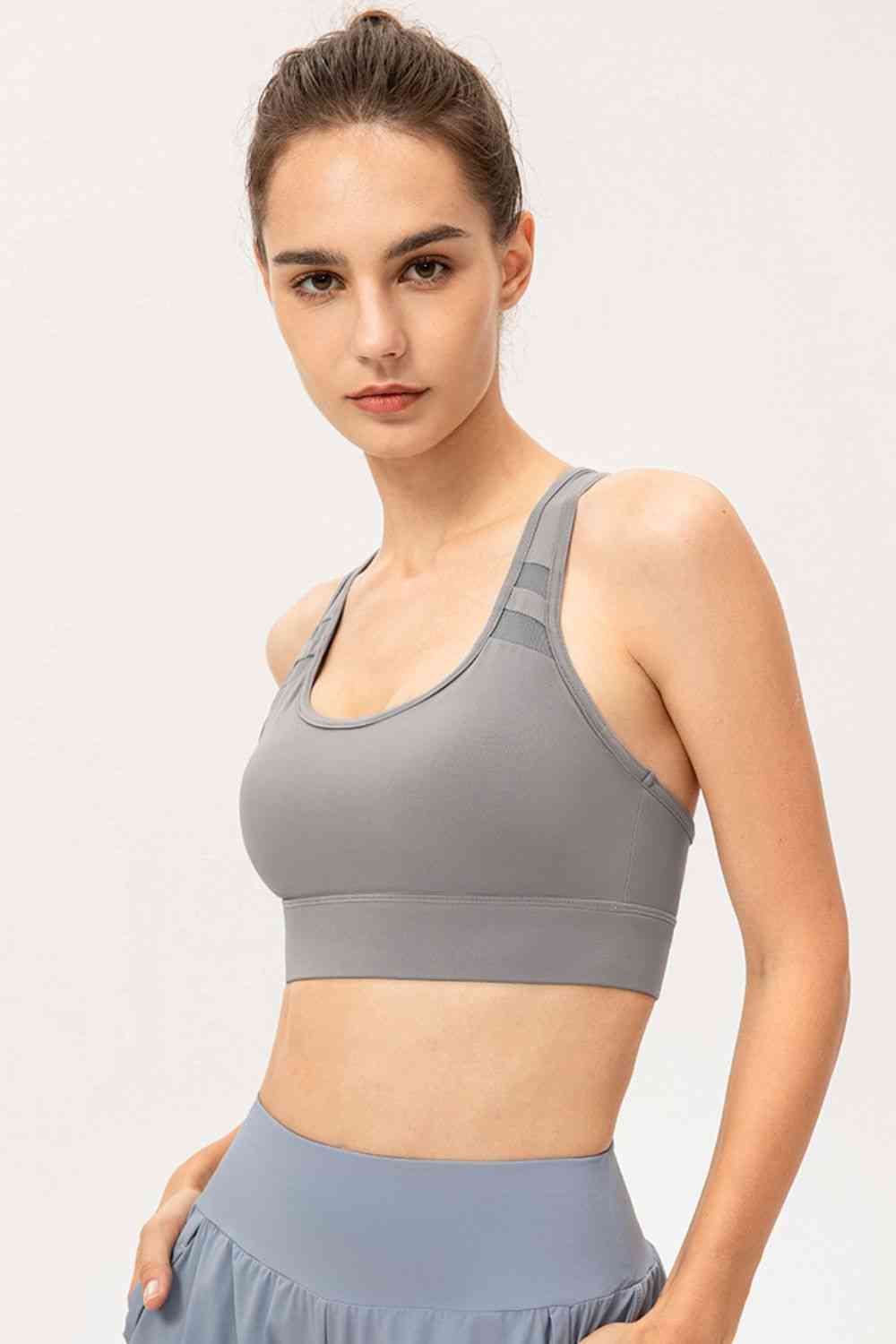 Scoop Neck Long Sports Bra