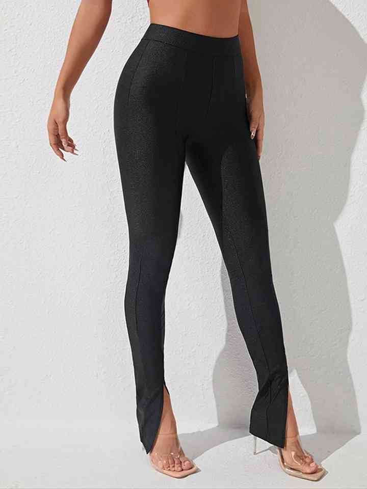 High Waist Slit Pants