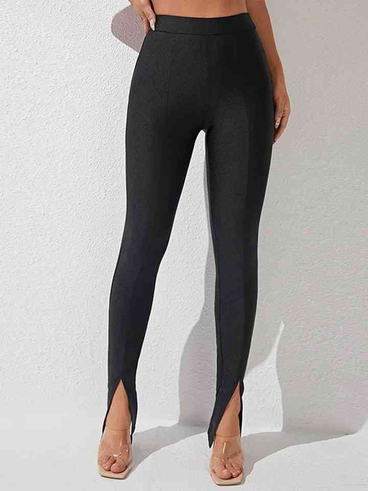 High Waist Slit Pants