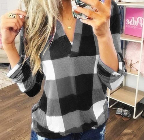 Plaid Blouse