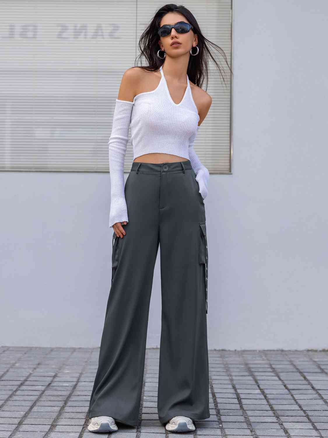 Wide Leg Cargo Pants