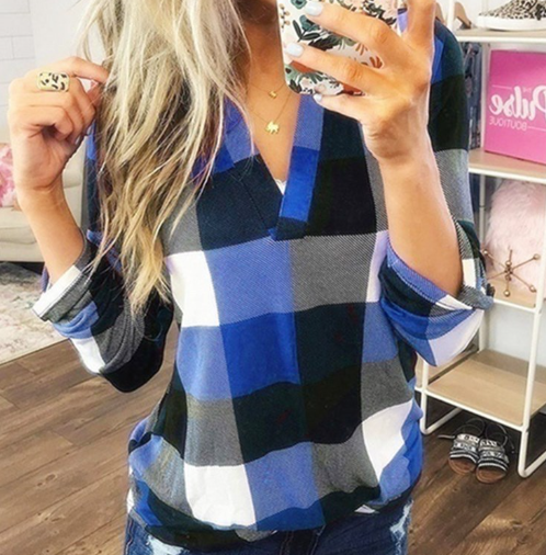 Plaid Blouse