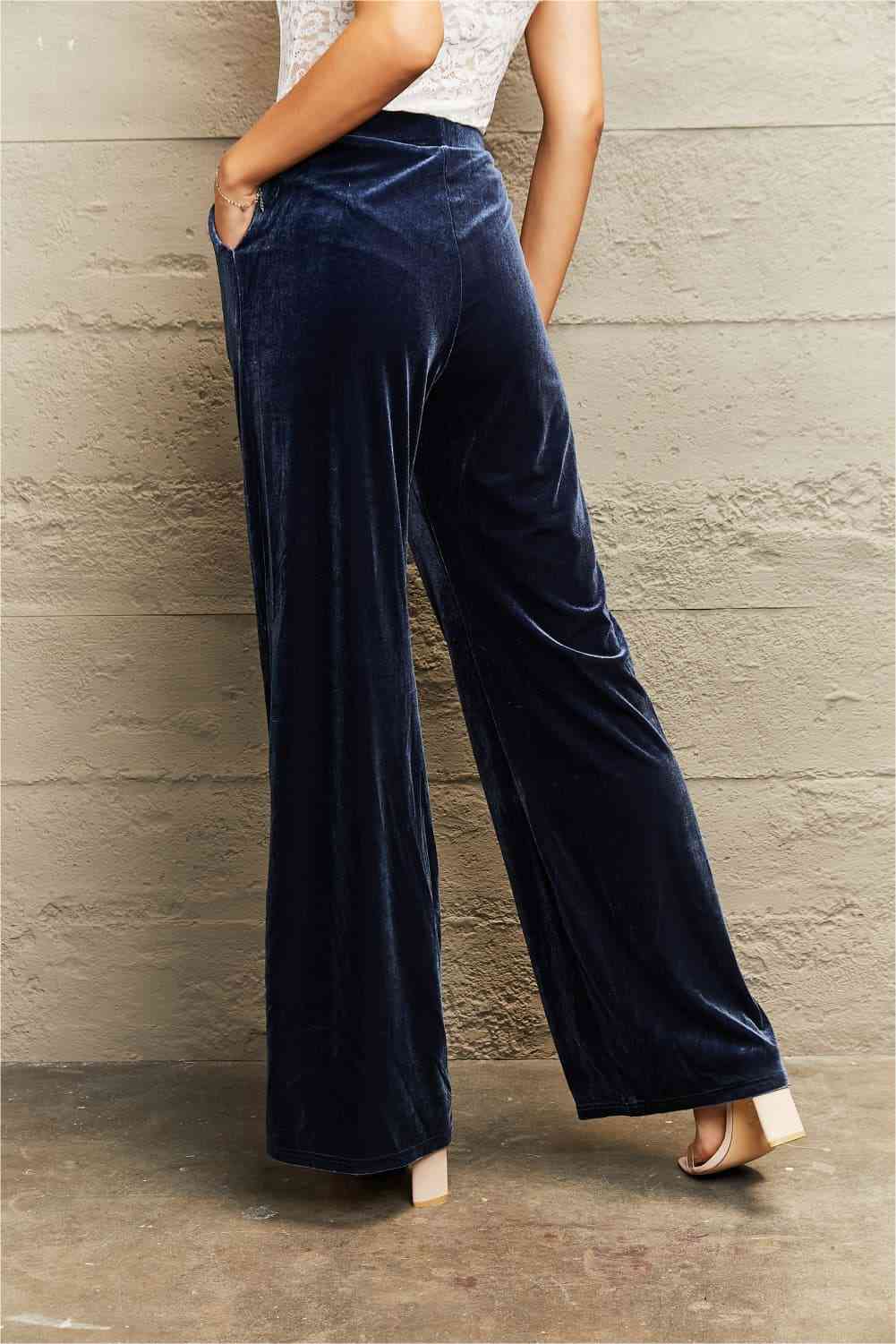 Wide Leg Pants with Pockets