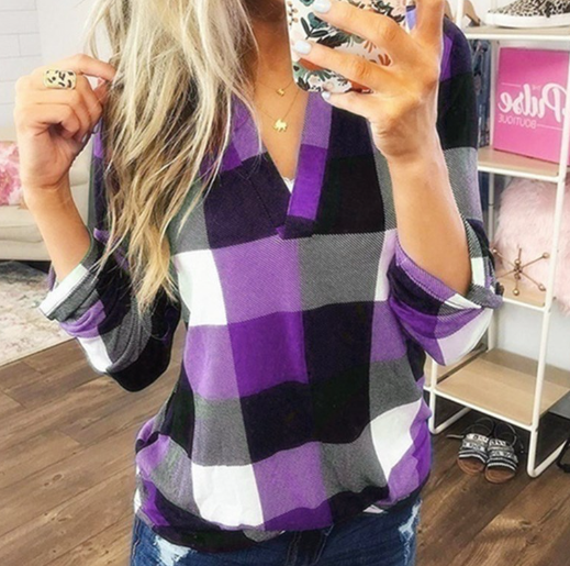 Plaid Blouse