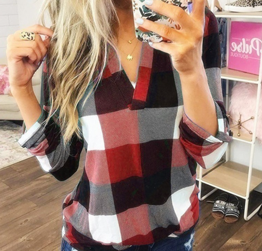 Plaid Blouse