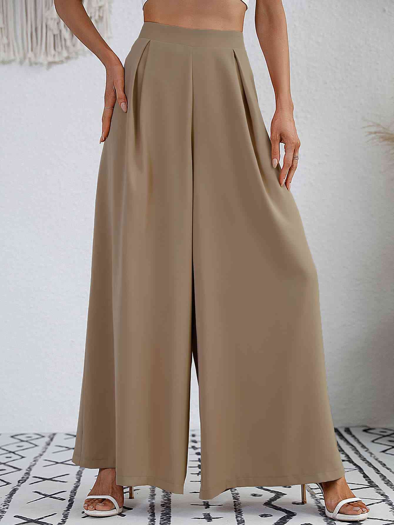 High Waist Wide Leg Pants